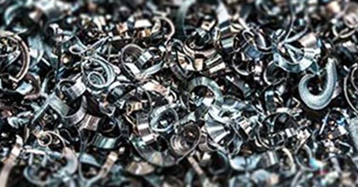 scrap metal recycled from scrap cars