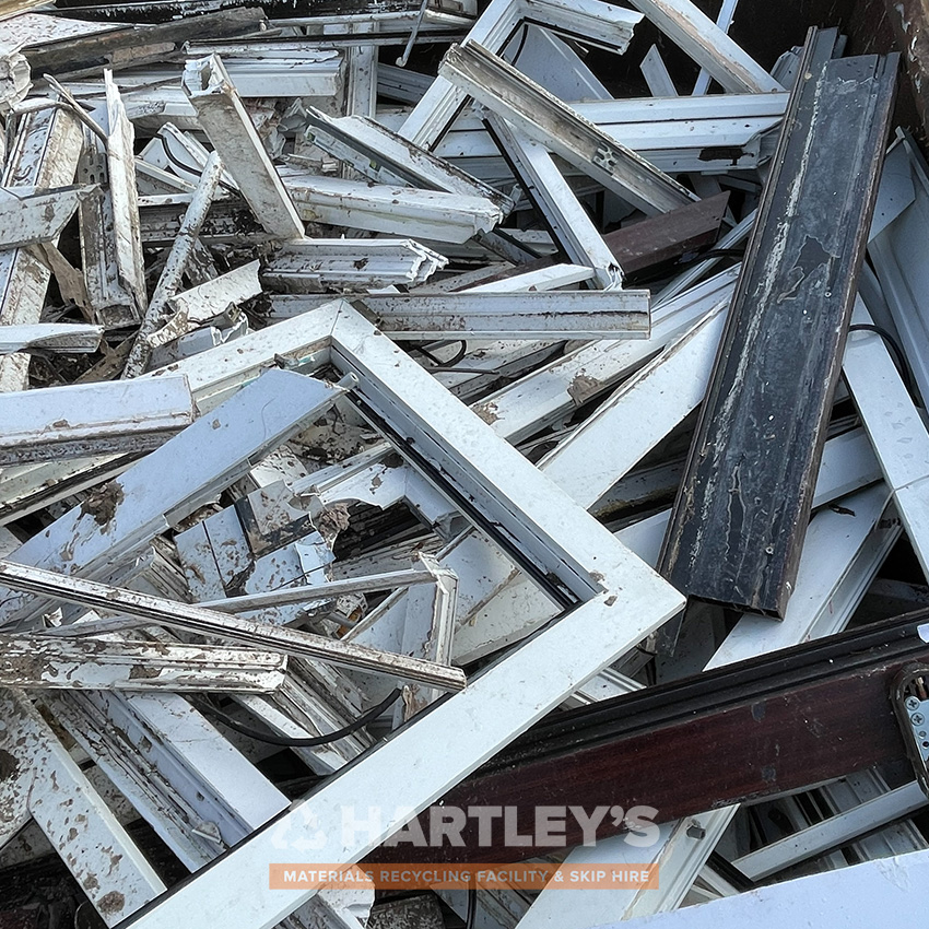 Recycling Recycled UPVC Plastic upvc plastic ready to be recycled