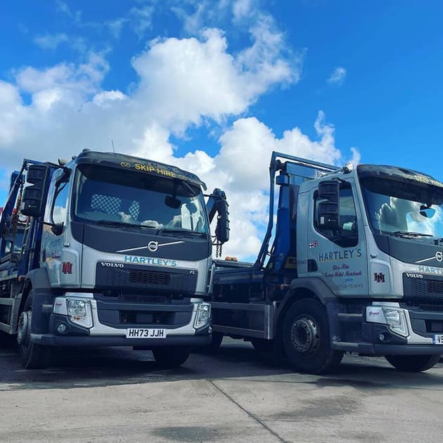 Skip Hire Trucks Ready to deliver Skips